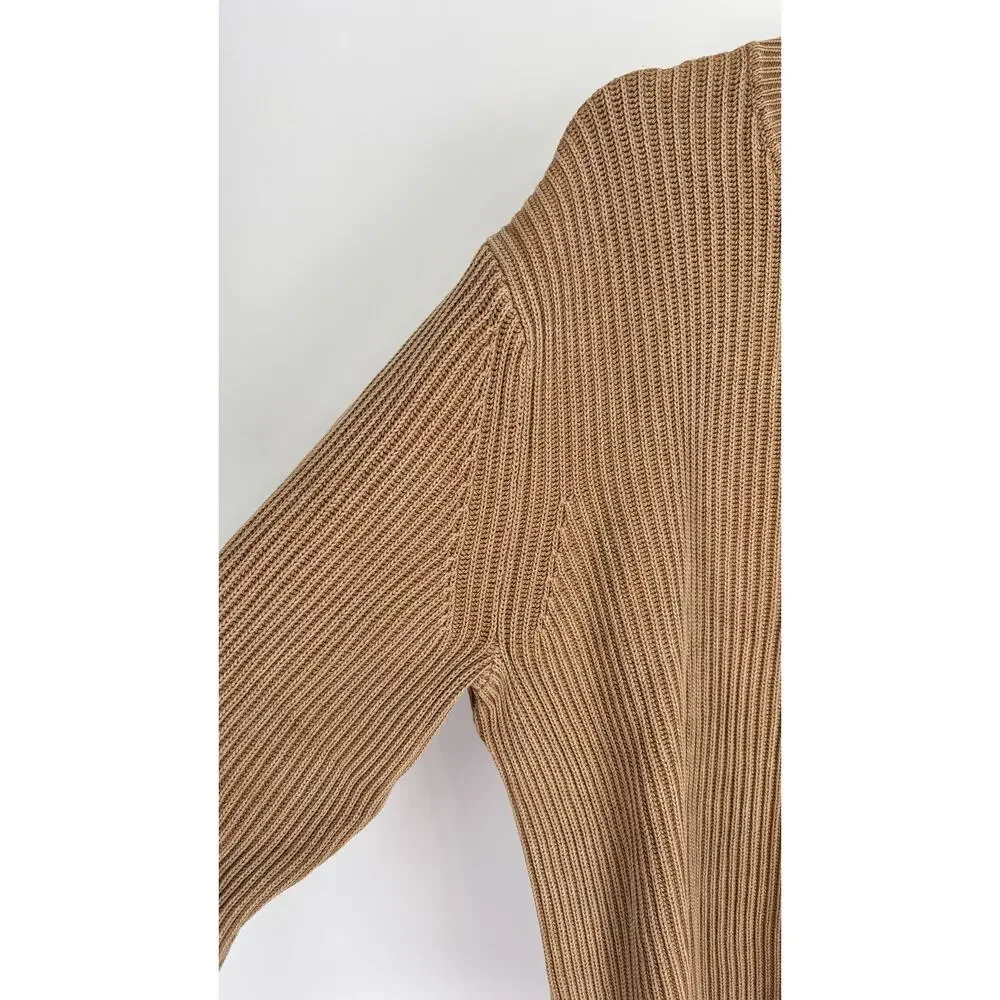 American Eagle Fisherman Crew Neck Sweater Brown Mens Size Large Tall New